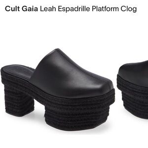 Cult Gaia platform Leah Clog . NWOT
